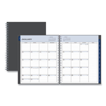 Blue Sky® Passages Monthly Planner, 10 X 8, Charcoal Cover, 12-month (jan To Dec): 2022 freeshipping - TVN Wholesale